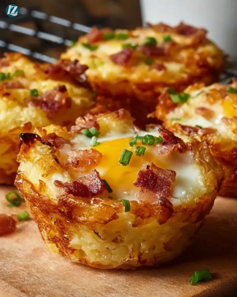 Loaded Bacon and Egg Hash Brown Muffins