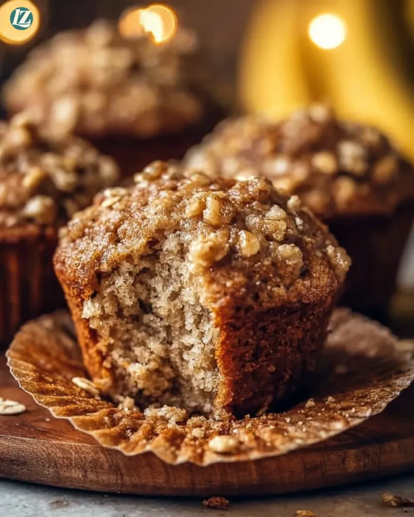 easy Banana Oatmeal Muffins
