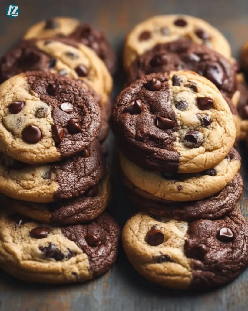 easy Brookie cookies brownie cookie mix recipe