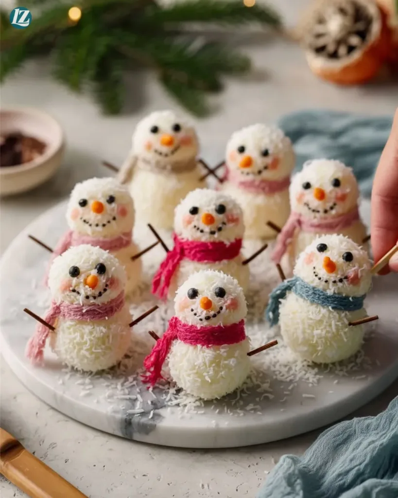 Cute Snowmen Truffles recipe