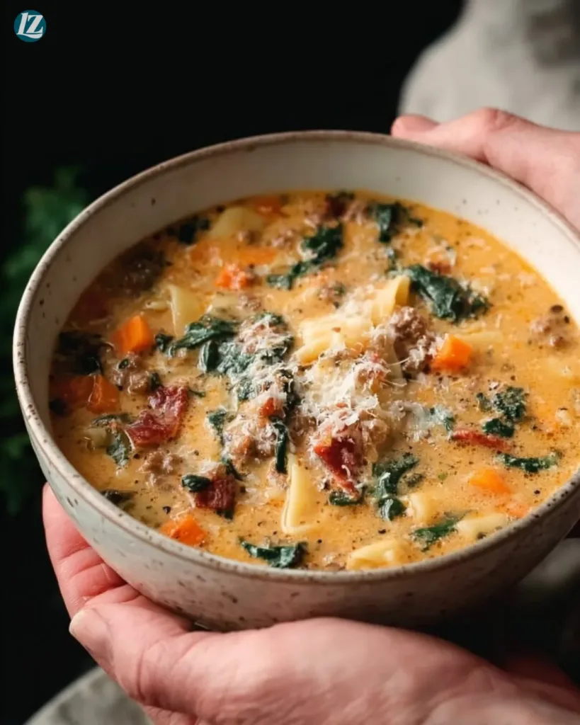 A Warm Bowl of Italian Sausage Pasta Soup