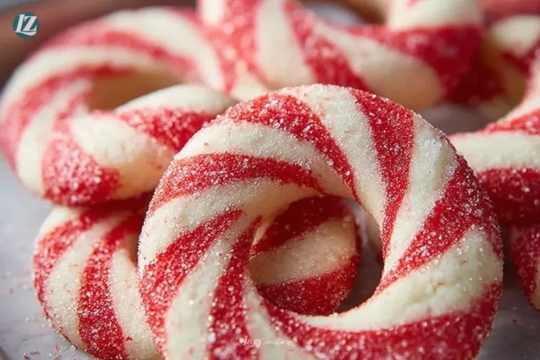 Delicious homemade candy cane cookies decorated for the holidays