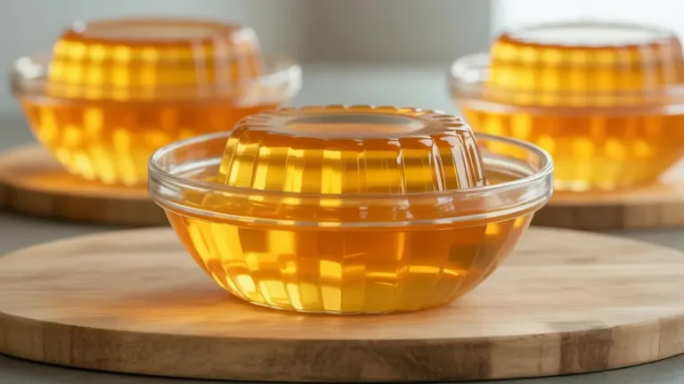 A bowl of gelatin prepared for weight loss, showcasing a low-calorie snack option.