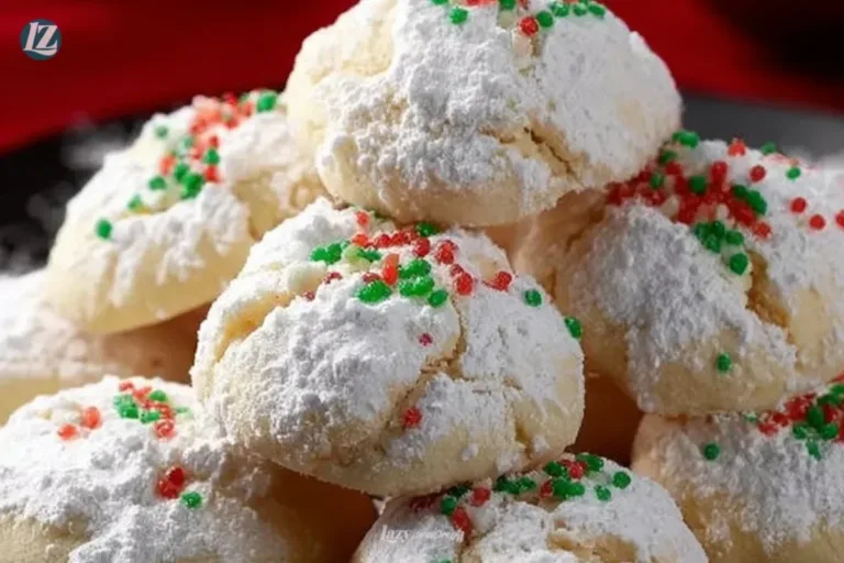 Assorted Italian Christmas cookies beautifully arranged on a festive plate.