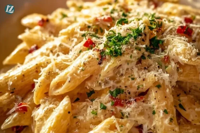 One Pot Creamy Garlic Pasta dish showcasing creamy sauce and garlic flavor