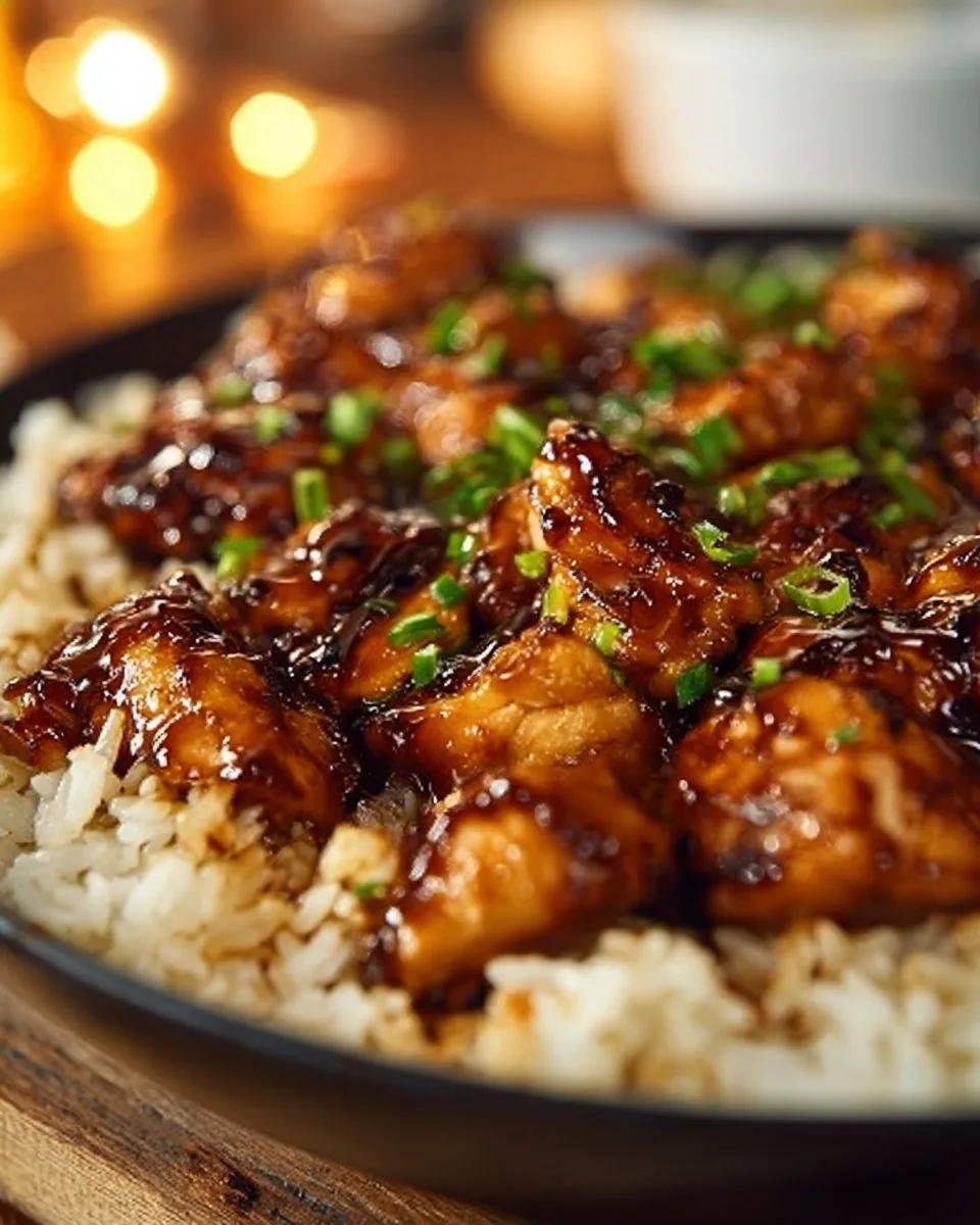 Honey BBQ Chicken Rice