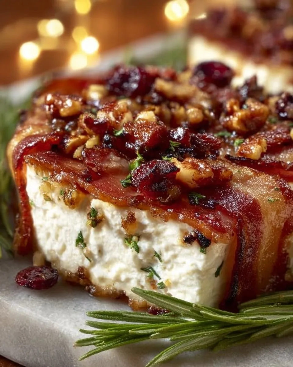 Million Dollar Bacon Goat Cheese Appetizer Log