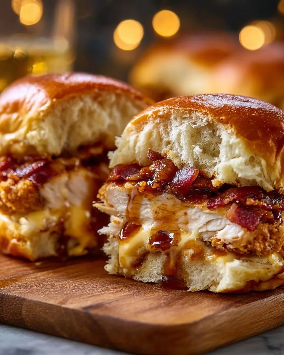 Maple Chicken Bacon Sliders