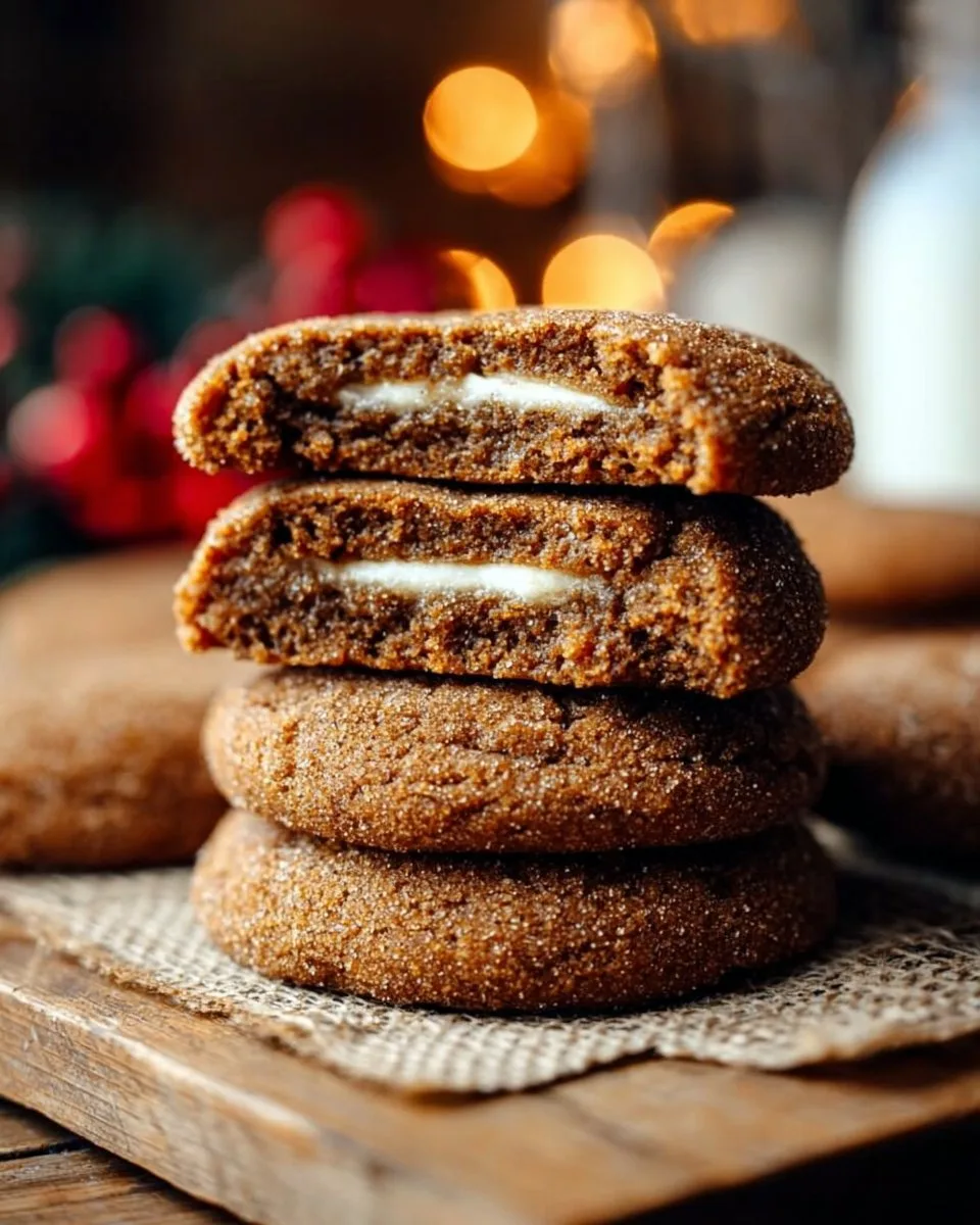 Gingerbread Cheesecake Cookies