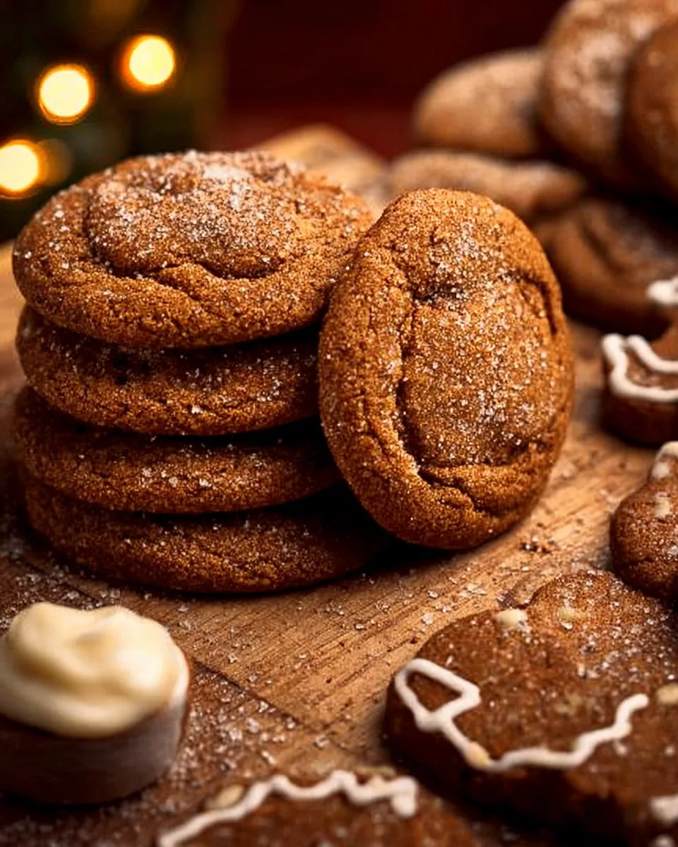 Gingerbread Cheesecake Cookies
