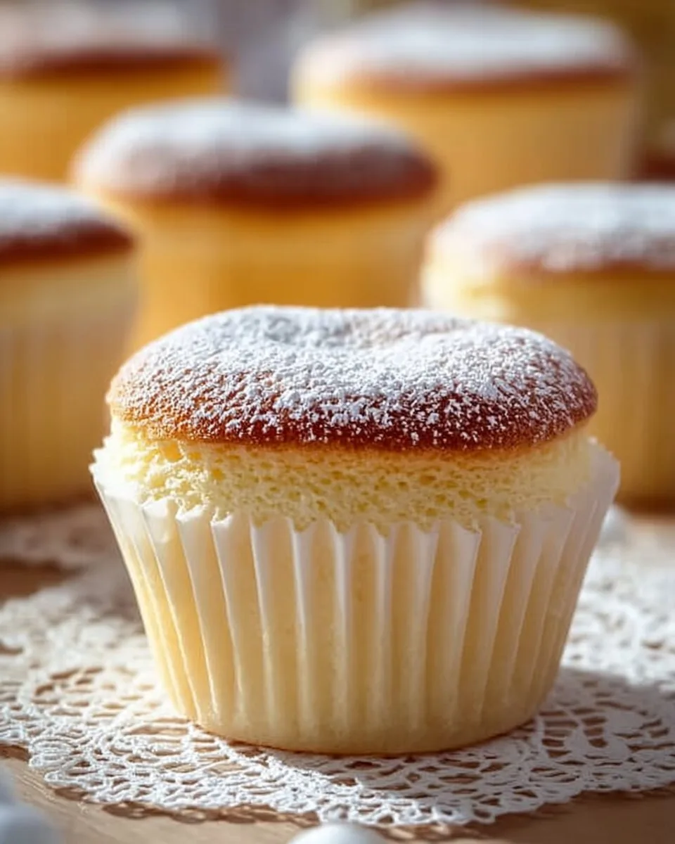 Japanese Cotton Cheesecake Cupcakes