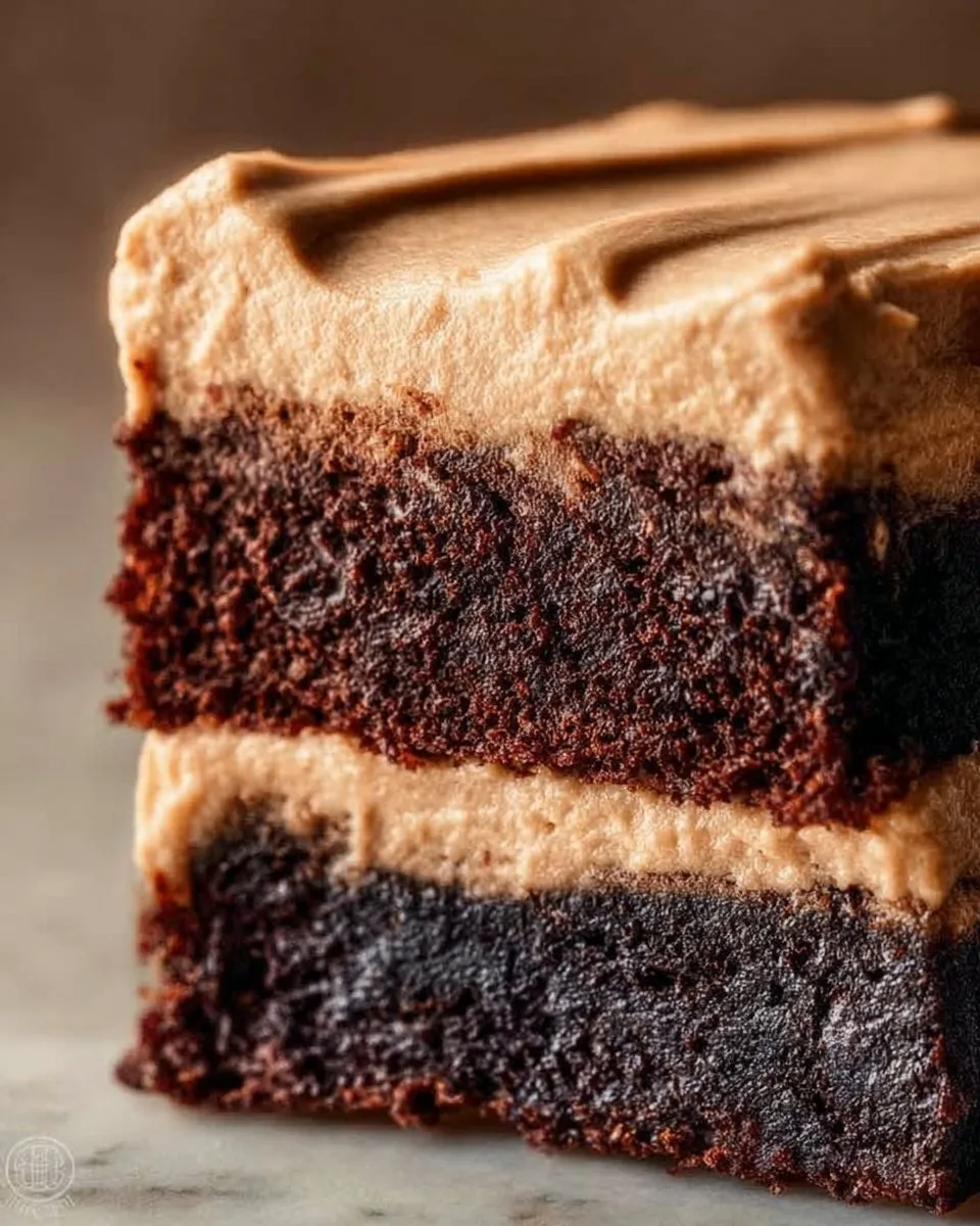Frosted Coffee Brownies
