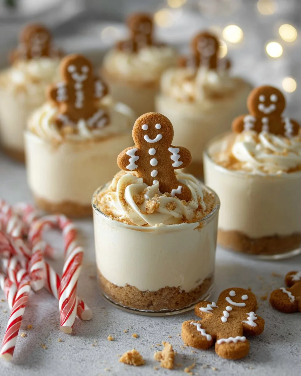 No-Bake Gingerbread Cheesecake Cups