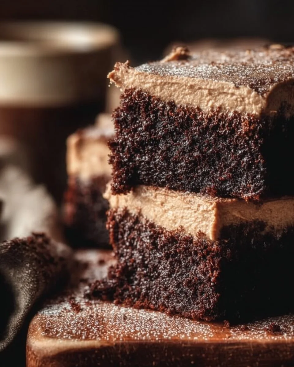 Frosted Coffee Brownies