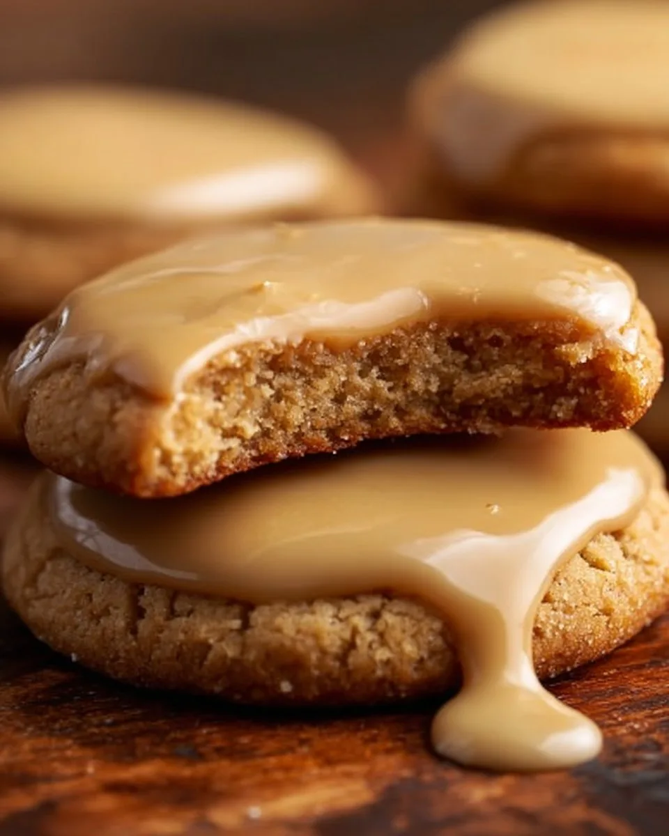 Maple Cookies with Brown Butter Icing