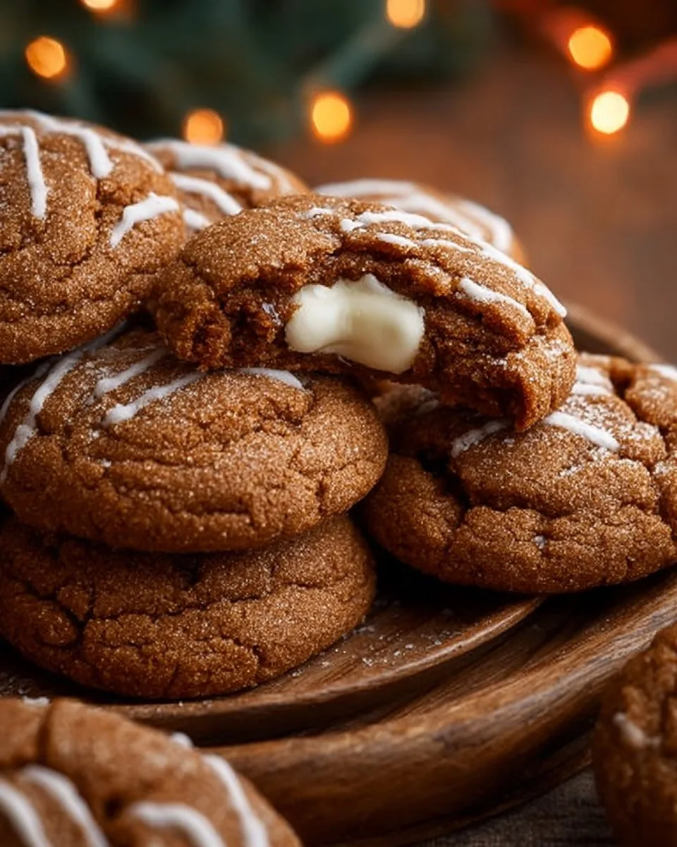 Gingerbread Cheesecake Cookies | Easy Holiday Treat
