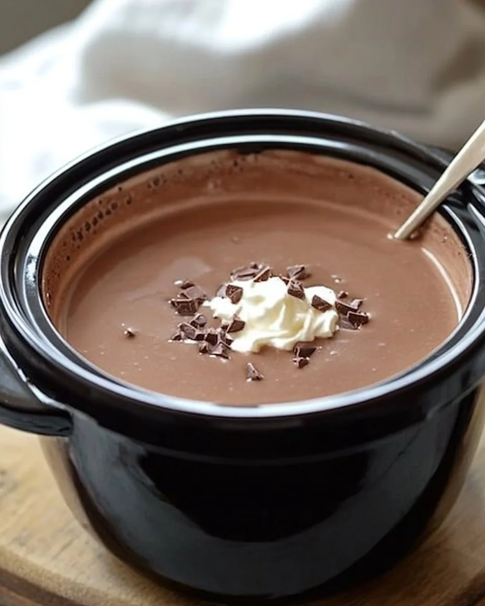 Creamy Crockpot Hot Chocolate Recipe