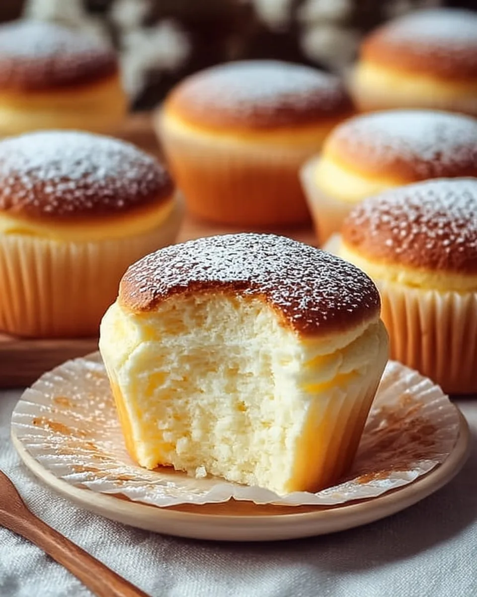 Fluffy Japanese Cotton Cheesecake Cupcakes That Melt in Your Mouth