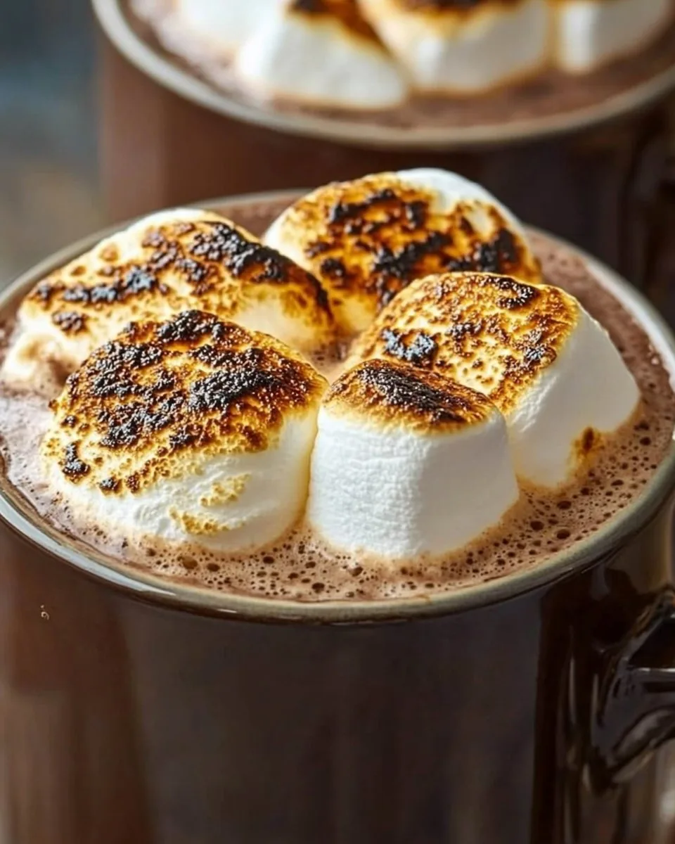 Hot Cocoa with Torched Marshmallow