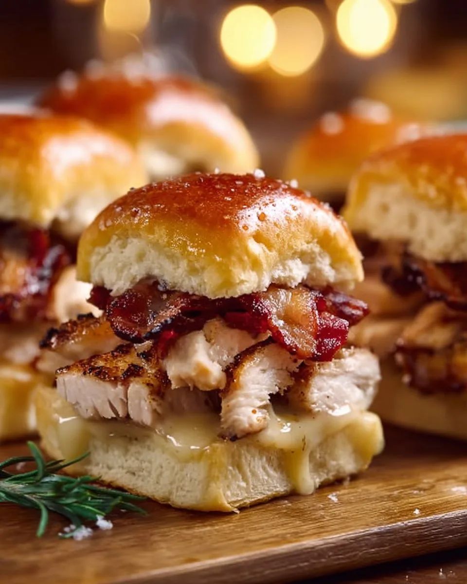 Maple Chicken Bacon Sliders