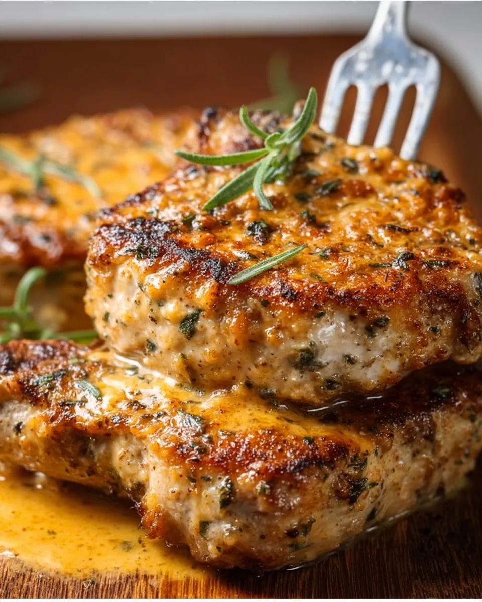 Cheddar Ranch Pork Chops