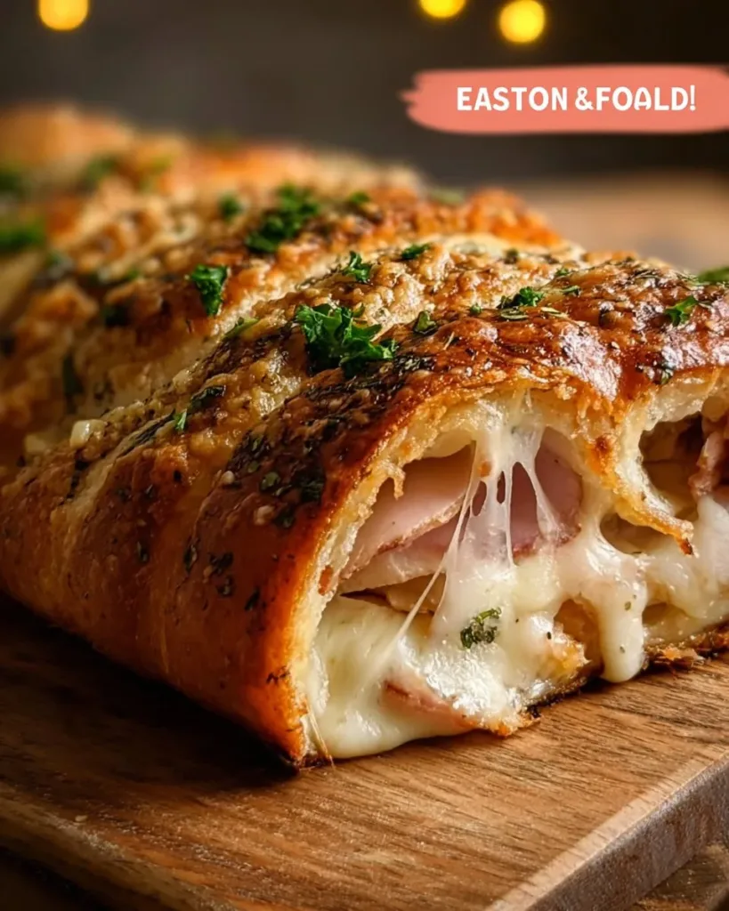Chicken Cordon Bleu Stromboli