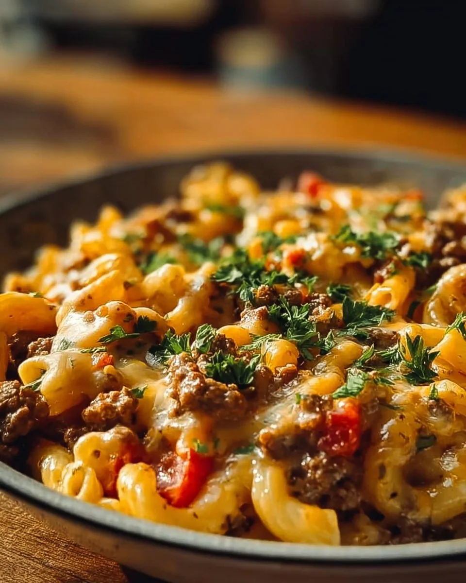 Loaded Cheeseburger Alfredo Pasta: Ultimate Creamy Dinner