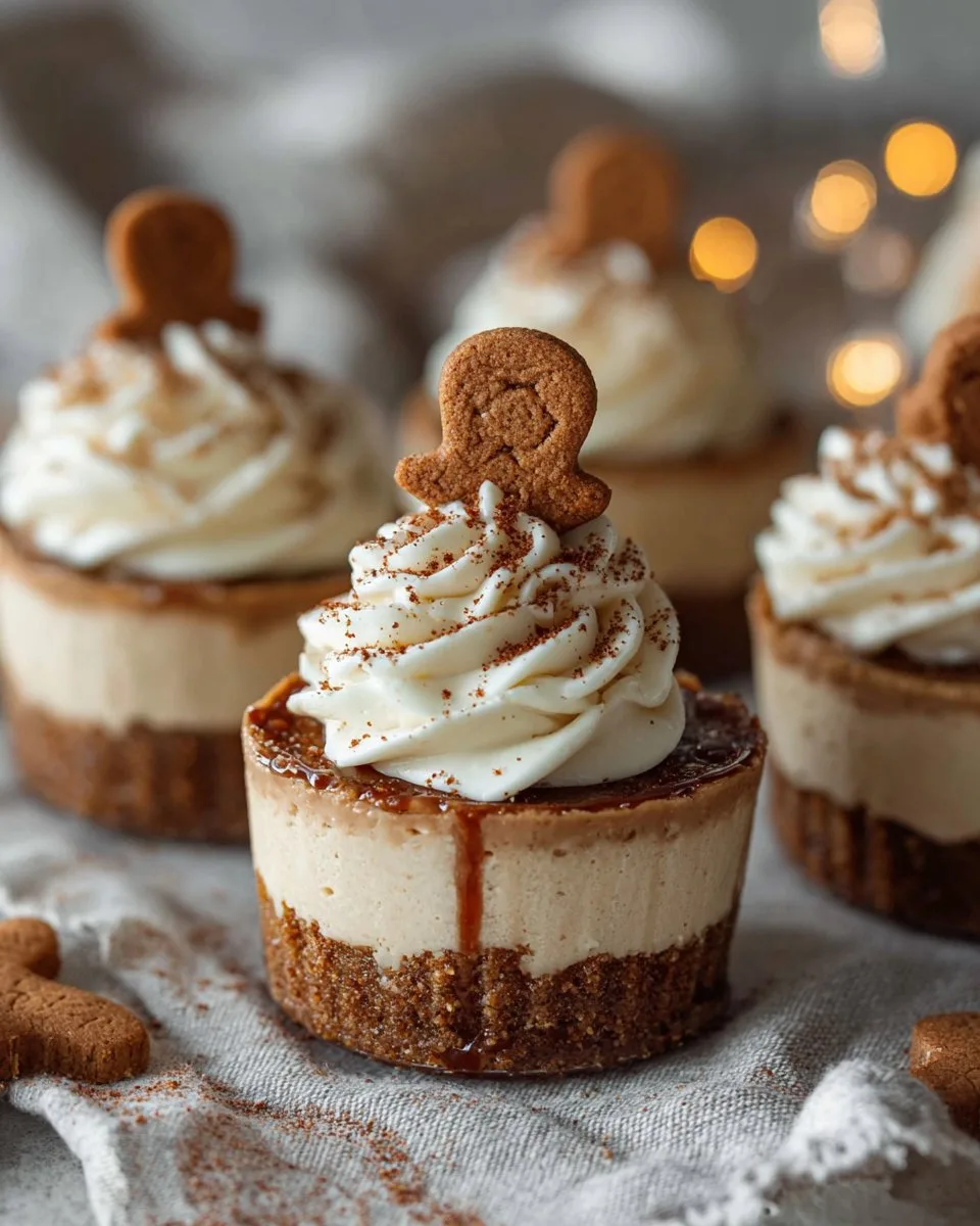 No-Bake Gingerbread Cheesecake Cups
