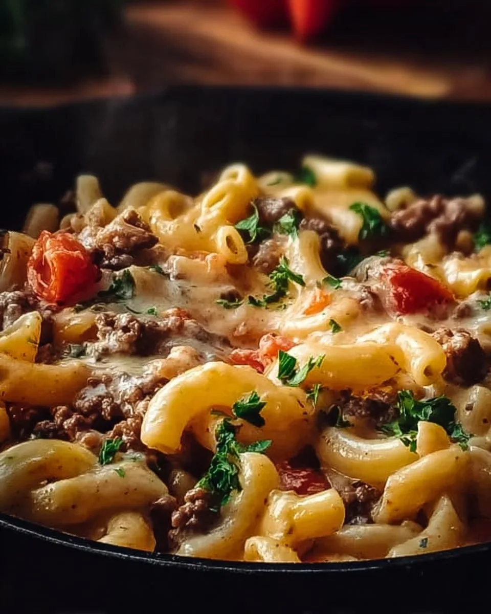 Loaded Cheeseburger Alfredo Pasta: Ultimate Creamy Dinner