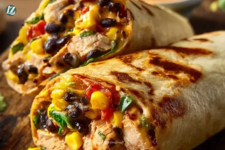 Southwest Chicken Wrap with fresh ingredients and vibrant flavors