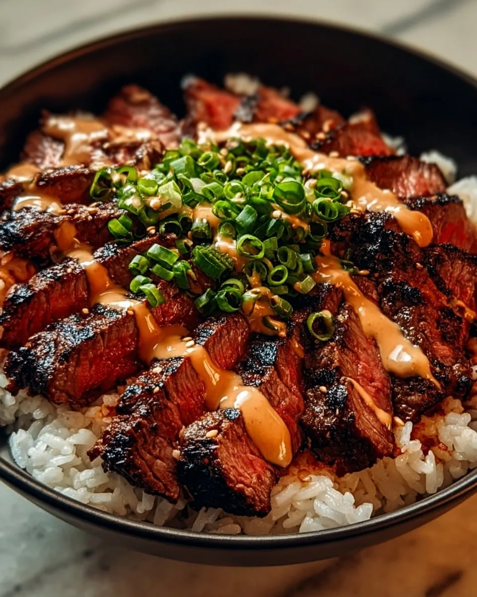 Korean BBQ Steak Rice Bowls
