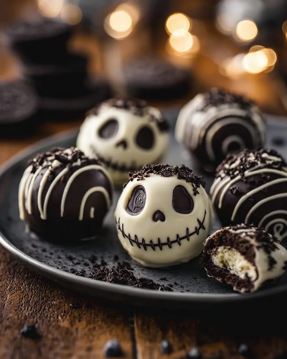 Jack Skellington Oreo Truffles