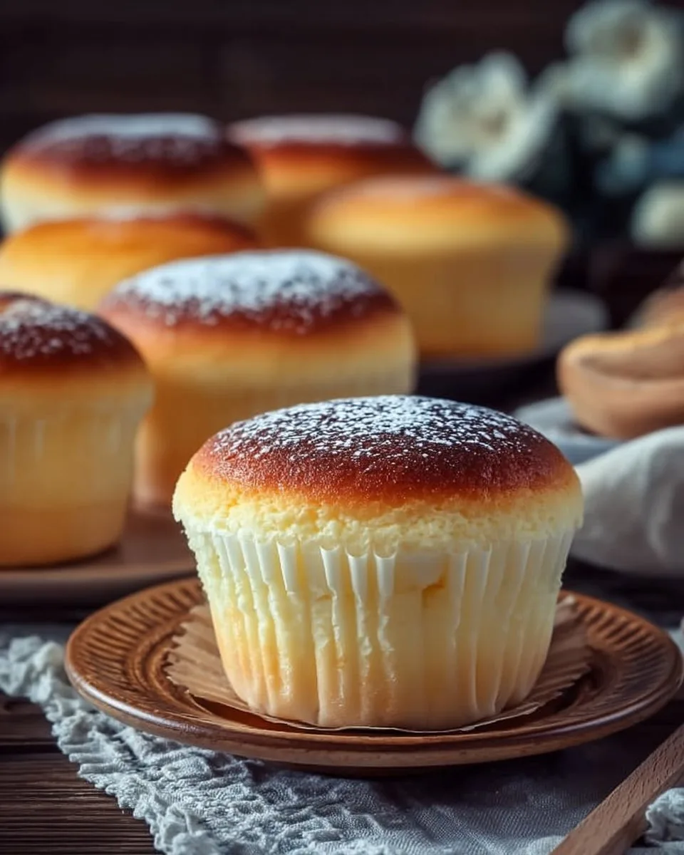 Japanese Cotton Cheesecake Cupcakes