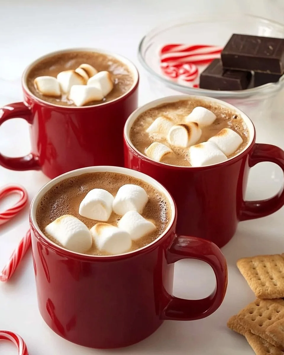 Creamy Hot Cocoa with Torched Marshmallow