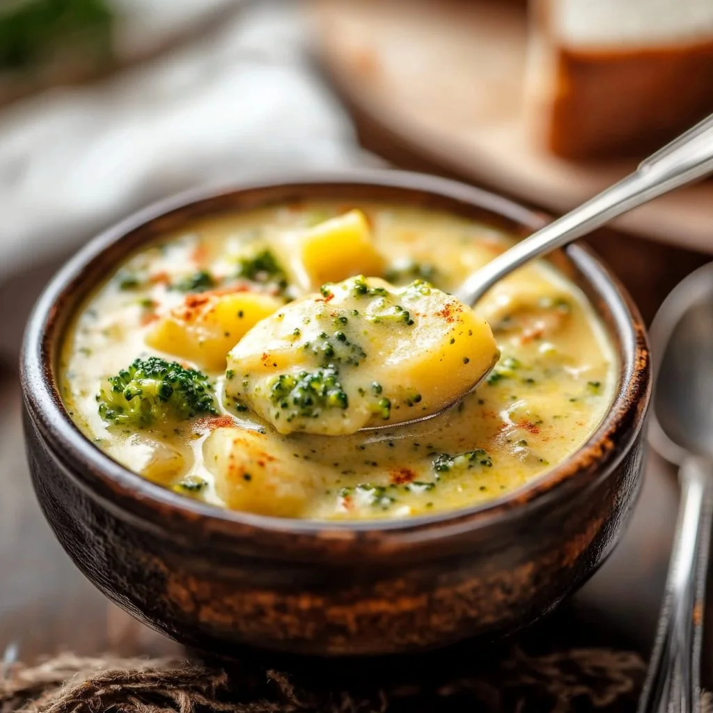 Broccoli Potato Cheese Soup Recipe