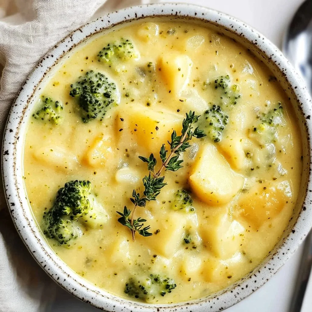 Broccoli Potato Cheese Soup Recipe