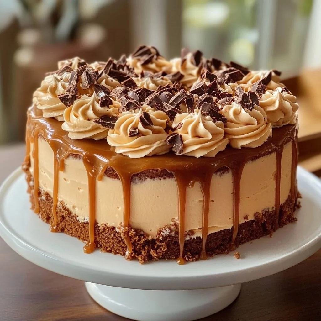 Caramel Coffee Buttercream Cake