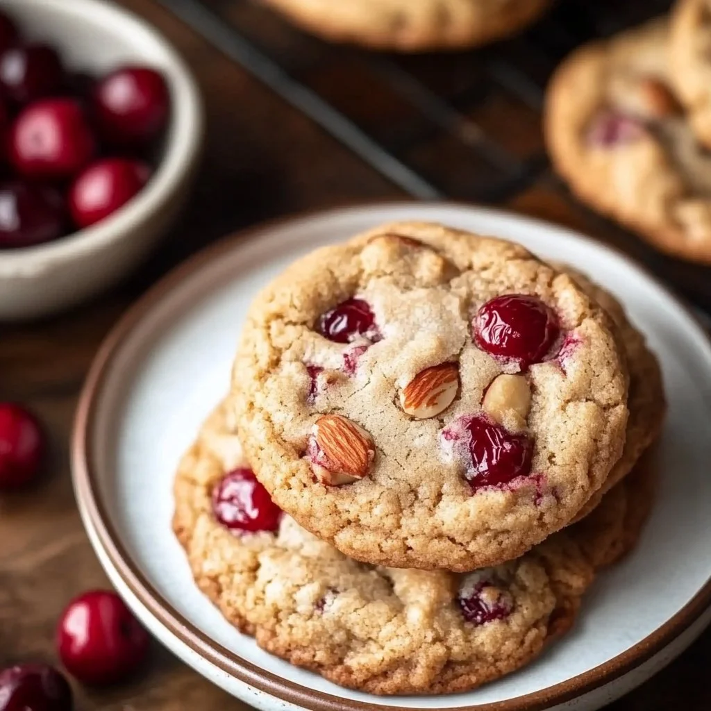Cherry Almond Cookies {No Chill}