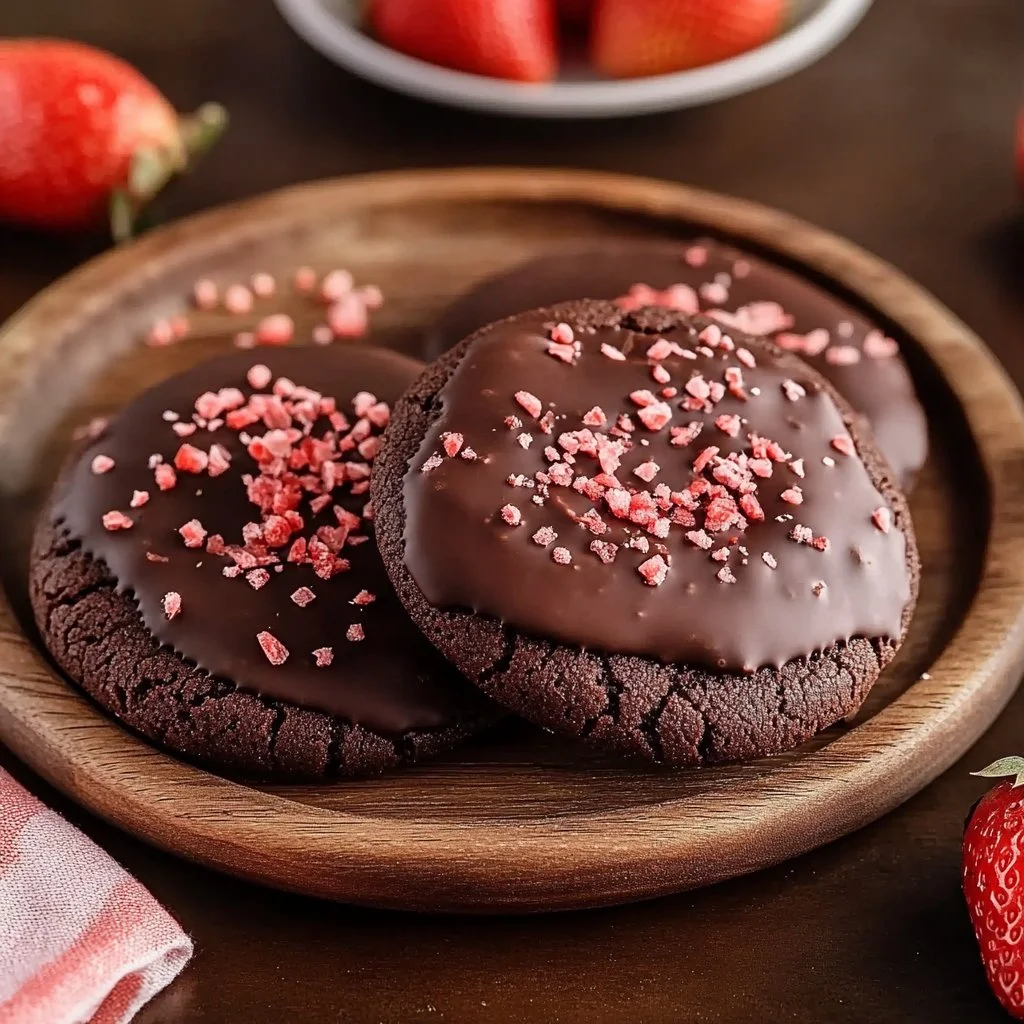 Chocolate Covered Strawberry Cookies