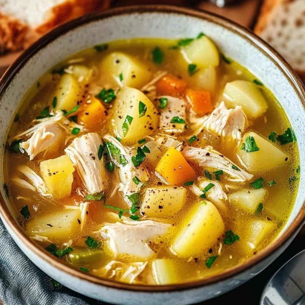 Comforting Chicken Soup with Potatoes