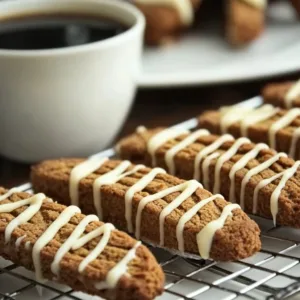 Delicious gingerbread biscotti with spices and a crunchy texture