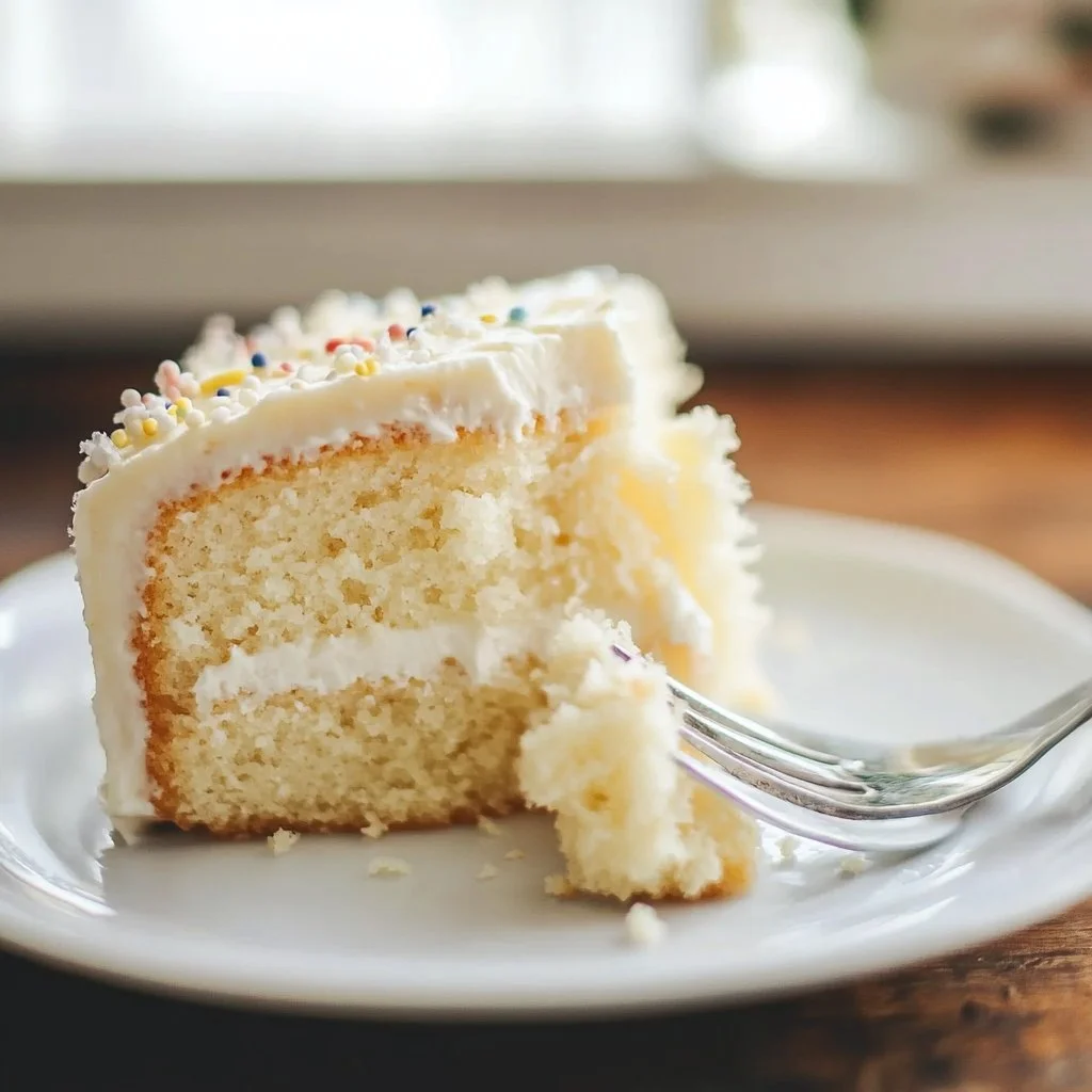 Easy White Cake Recipe from Scratch