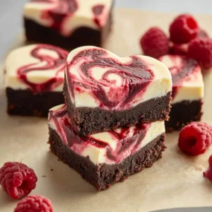 Delicious heart-shaped brownies for a sweet celebration