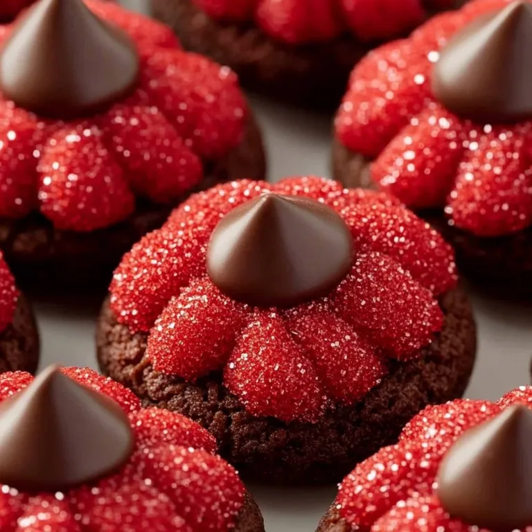 Hershey's Red Velvet Blossoms cookies ready to be enjoyed