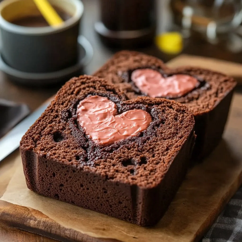 Hidden Heart Chocolate Loaf Cake