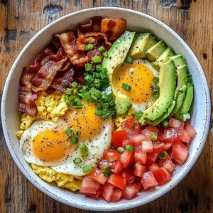 High protein breakfast bowls filled with nutritious ingredients for a healthy start.
