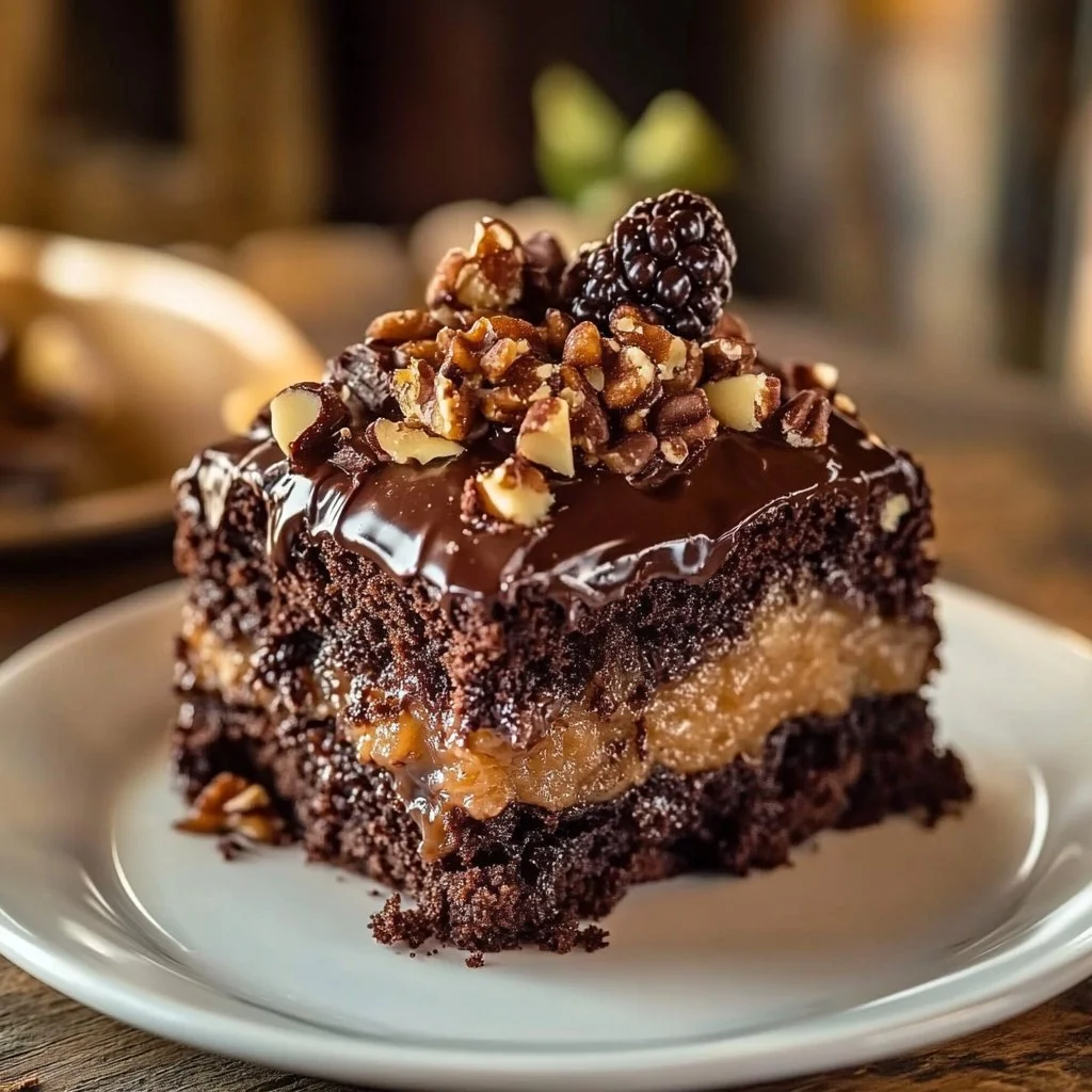 Irresistible German Chocolate Poke Cake