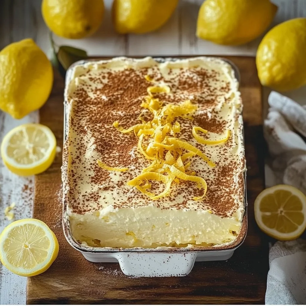 Lemon Limoncello Italian Tiramisu