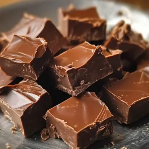 Delicious old-fashioned chocolate fudge served on a plate