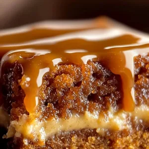 Pumpkin spice cake with brown sugar cream cheese frosting, a fall dessert
